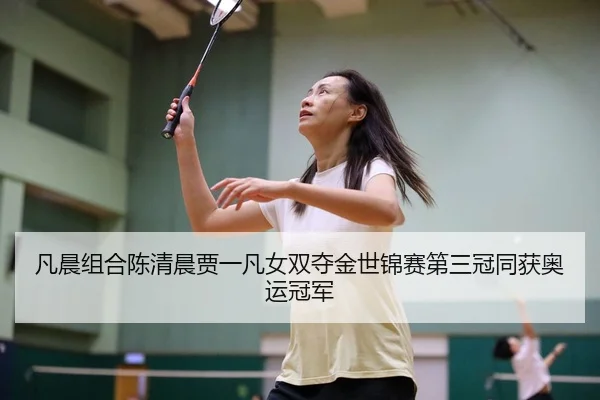 凡晨组合陈清晨贾一凡女双夺金世锦赛第三冠同获奥运冠军